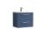 600mm Wall Hung 2 Drawer Vanity & Basin 4 - Nuie DPF393G Blue, Blue colour ,image 1