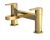 Deck Mounted Bath Filler - Nuie ARV803 Brushed Brass, Brass colour ,image 1