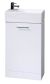 White Compact Cabinet & Basin - Nuie VTY058 Gloss White, White colour ,image 1