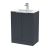 600mm Floor Standing 2 Door Vanity & Basin 2 - Hudson Reed DFF1425B Black, Black colour ,image 1
