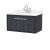 800mm Wall Hung Single Drawer Vanity with Marble Worktop Basin - Hudson Reed LIL2225WS1 Grey, Grey colour ,image 1