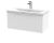 800mm Wall Hung Single Drawer Vanity & Basin 1 - Hudson Reed DFF196A White, White colour ,image 1