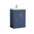 600mm Floor Standing 2 Door Vanity & Basin 1 - Nuie DPF325A Blue, Blue colour ,image 1