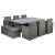 Paris 10 Seater Cube Dining Set, Grey colour ,image 1
