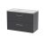800mm Wall Hung 2 Drawer Vanity & Laminate Top - Hudson Reed JNU2226LBG Grey, Grey colour ,image 1