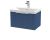 600mm Wall Hung Single Drawer Vanity & Basin 3 - Hudson Reed DFF394D Blue, Blue colour ,image 1