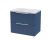 600mm Wall Hung 2 Drawer Vanity & Laminate Top - Hudson Reed DFF393LBG Blue, Blue colour ,image 1