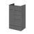 500mm Vanity Unit - Hudson Reed OFF506 Anthracite Woodgrain, Brown/Grey colour ,image 1