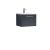 500mm Wall Hung Single Drawer Vanity & Basin 4 - Nuie DPF1491G Black, Black colour ,image 1
