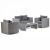Oasis 4 Seat Rattan Sofa Set with Rattan Glass Coffee Table - Grey