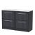 1200mm Floor Standing 4-Drawer Vanity with Marble Worktop - Hudson Reed LIL2233CMT2 Grey, Grey colour ,image 1