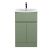 500mm Floor Standing 2 Door/Drawer Unit & Basin 4 - Hudson Reed URB801G Green, Green colour ,image 1