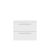 720mm Wall Hung 2-Drawer Unit & Laminate Worktop - Hudson Reed QUA005LSW Gloss White, White colour ,image 1