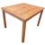 Devon Hardwood Square Dining Table - Grey Wooden Garden Table Set