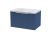 600mm Wall Hung Single Drawer Vanity & Laminate Top - Hudson Reed DFF394LBG Blue, Blue colour ,image 1