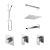 3 Outlet Bundle Windon With Stop Tap & Diverter - Nuie SBS137ST3 Chrome, Chrome colour ,image 1