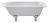 Freestanding Bath - Corbel Leg Set (1700mm) - Hudson Reed RL1707T White, White colour ,image 1