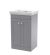 500mm Floor Standing 2 Door Vanity & Basin 0TH - Nuie CLC223H Grey, Grey colour ,image 1
