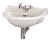 500mm Basin (1 Tap Hole) - Hudson Reed NCA104 White, White colour ,image 1