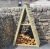 Triangle Log Stoe By Churnet Valley, Wood colour ,image 1