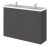 1200mm Vanity Unit & Double Basin - Hudson Reed CBI934 Gloss Grey, Grey colour ,image 1