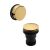 Inset Bath Push Button Waste - Nuie E827E Brass, Brass colour ,image 1