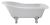 Freestanding Bath - Corbel Leg Set (1500mm) - Hudson Reed RL1490T White, White colour ,image 1