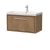 800mm Wall Hung Single Drawer Vanity with Basin - 1 Tap Hole - Hudson Reed LIL2725E Oak, Oak colour ,image 1