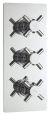 Triple Thermostatic Shower Valve With Diverter - Hudson Reed KRI3023 Chrome, Chrome colour ,image 1