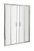 Pacific 1500mm Double Sliding Door - Hudson Reed AQSLD15H3 Chrome ,image 1