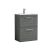 600mm Floor Standing 2 Drawer Vanity & Basin 2 - Nuie ARN533B Grey, Grey colour ,image 1