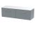 1200 Wall Hung 2-Drawer Vanity & Laminate Worktop - Hudson Reed JNU2322LSW2 Grey, Grey colour ,image 1