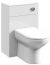 600mm WC Unit - Nuie PRC143 Gloss White, White colour ,image 1