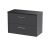 800mm Wall Hung 2 Drawer Vanity & Laminate Top - Hudson Reed JNU2226LSB Grey, Grey colour ,image 1