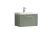 600mm Wall Hung Single Drawer Vanity & Basin 1 - Nuie DPF894A Green, Green colour ,image 1
