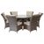 Florence 6 Seat Round Table In Brown, Brown colour ,image 1