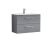 800mm Wall Hung 2 Drawer Vanity & Basin 2 - Nuie ARN2226B Grey, Grey colour ,image 1