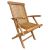 Leisure Bench 890 x 570 Wooden Folding Chair - Neutral