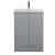 600mm Floor Standing 2-Door Vanity Unit & Basin 3 - Hudson Reed URB208D Satin Grey, Grey colour ,image 1