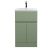 500mm Floor Standing 2 Door/Drawer Unit & Basin 1 - Hudson Reed URB801A Green, Green colour ,image 1