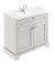 1000mm Cabinet & Basin (1TH) - Hudson Reed LOF407 Timeless Sand, Grey colour ,image 1