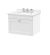 600mm Wall Hung 1 Drawer Vanity & Marble Top 3TH - Nuie CLC194WR3 White, White colour ,image 1