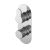 Twin Thermostatic Valve - Nuie ARVTW01 Chrome, Chrome colour ,image 1