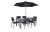 Sorrento 6 Seater Padded Chair Dining Set, Grey colour ,image 6