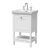 500mm Floor Standing Vanity & Basin 3TH - Hudson Reed BEX123B White, White colour ,image 1