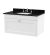 800mm Wall Hung 1 Drawer Vanity & Marble Top 3TH - Nuie CLC196BR3 White, White colour ,image 1