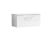 800mm Wall Hung 1 Drawer Vanity & Laminate Top - Nuie ARN125LSW White, White colour ,image 1