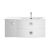 1000mm Cabinet & Basin - Right Hand - Hudson Reed SAR102R Moon White, White colour ,image 1