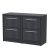 1200mm Floor Standing 4-Drawer Vanity with Worktop - Hudson Reed LIL2233W2 Grey, Grey colour ,image 1