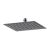 Square Fixed Head 200mm - Nuie A7088 Black, Black colour ,image 1